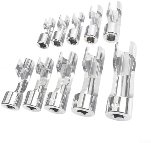 Slotted Oxygen Sensor, 3/8 Square Drive, Ratchet Tool, Drive Socket Set, Metric Socket Set, Open Oil Pipe Disassembly Sleeve(13mm)