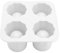 CGTQROVR Moules de Tasse de Glace 4 Cavités Round Ice Shot Verre Moules