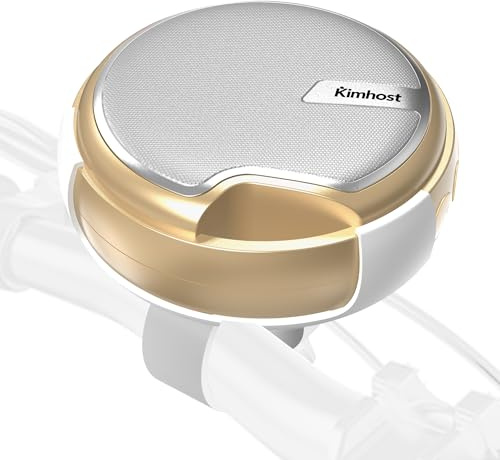 KIM HOST Portable Bluetooth Speaker for Bike, IP54 Waterproof bike speaker with Pro Handlebar Mount,Bike Accessories Wireless Bicycle Speaker with Loud Sound for Motorcycle,Scooter, (Gold)