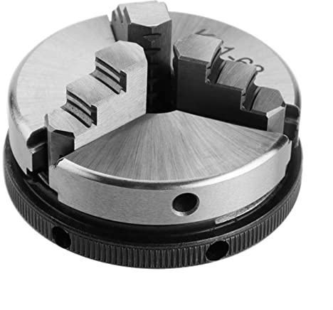 Porte-mandrin 3/4 mâchoires en acier pour tour à bois 50 mm 63 mm manuel auto-centrage outils en métal (K01-63)