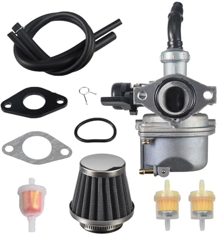 JRL PZ19 Kit de carburateur 19 mm avec filtre à air pour quad tout terrain 50 cc, 70 cc, 90 cc, 110 cc, 125 cc TaoTao Coolster Apollo Baja Kazuma Falcon SSR et la plupart des quads chinois