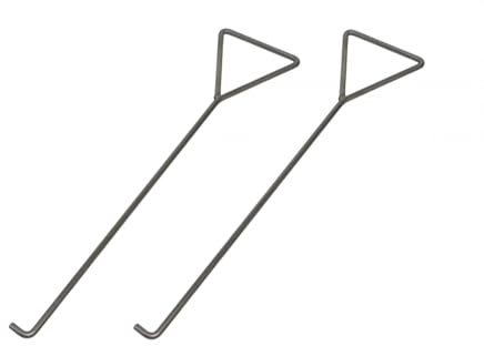 Kirschner Metallbau Kanalhaken 10 mm (1 Paar) Schachthaken Edelstahl Schachtdeckelhaken Kanaldeckelheber (Kanalhaken 10mm (1 Paar))