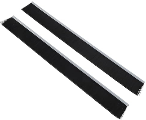 Sewroro 2 Stück Nylon Briefkasten Dichtungsbürstenstreifen 30cm Staubdicht Wetterfest für Briefkastentür Abdeckung Schwarz