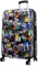 Trendyshop365 Polycarbonat Reisekoffer Trolley Hartschale - Design Weltreise Paris New York Athen Rio (Reisekoffer)