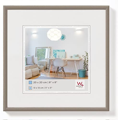 walther design Bilderrahmen stahl 30 x 30 cm New Lifestyle Kunststoffrahmen KV330D
