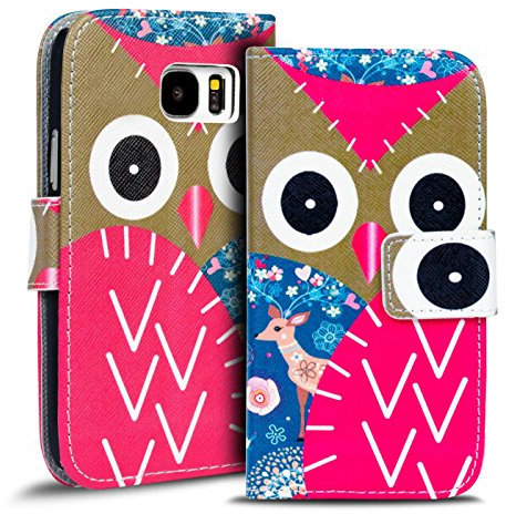 Verco Handyhülle Galaxy S8 Muster, Motiv Hülle für Samsung Galaxy S8 Book Case Flip Cover - Design 17