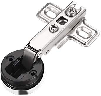 sourcing map Charnière Pour Porte Verre Vitre Vitrine Vitrée Recouvrement Complet Dissimulée à Trou de 26 mm de Diamètre