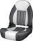 Tempress ProBax Orthopädischer Bootssitz, zusammenklappbar, hohe Rückenlehne, Schwarz/Grau/Carbon