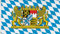 XXL Flagge Fahne, genäht in 150 x 250 oder 300 x 500 cm Farbe Bayern Größe 150x250