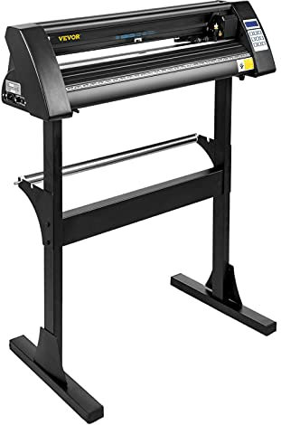 VEVOR Plotter De Découpe Traceur De Coupe 720mm Vinyle Ploteur De Découpe Manuel Machine de Tracer Découper Coupe-Vinyle Haute-Précision Cutter Plotter Logiciel SignMaster Inclus Noir