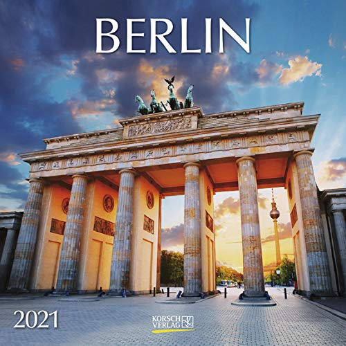 Berlin - Broschur Kalender 2021 - Korsch-Verlag - Kalender mit Platz für Eintragungen - offen 29,8 cm x 59,8 cm