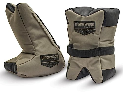 Birchwood Casey Tactical Tac-Match Bag Set | Durable Abrasion-Resistant Nylon Front & Rear Filled Shooting Bags for Tactical Rifles