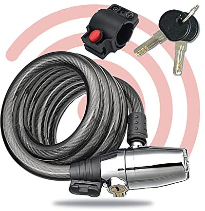 Beeper - BEEPER Antivol câble avec alarme 110 dB - 120 cm avec support AN-CAT120