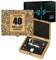 Maverton Coffret du Sommelier, Ensemble d'Accessoire pour Le Vin - Cadeau Anniversaire Homme - Cadeau Homme - Cadeau personnalisé - avec Impression - Belle