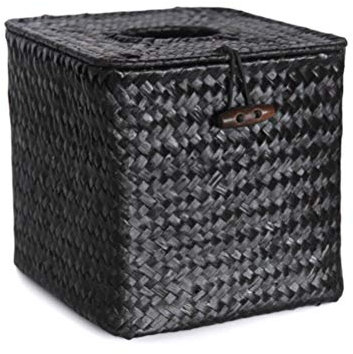 Garneck Woven Storage Box for Desk Handcrafted Storage Bin Lid for Office Home Organization Style May Vary Random Style