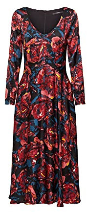 ESPRIT Collection Damen 092eo1e318 Kleid, Schwarz, 36 EU
