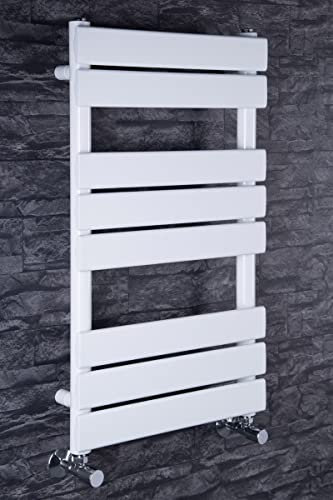 Juva Scaldasalviette Design Termoarredo Piatto Termosifone Bagno 800 x 450mm Interasse: 400mm – 376 Watt Bianco