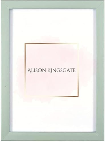 Alison Kingsgate Green 50x70cm Frame - Green Picture Frames With Perspex Front & Wall Mounting- Use As Poster Frames/Green Photo Frame/Photo jigsaw Frame/Puzzle Frame 70x50cm,Green Frames