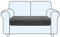 SHUOJIA Sofa Sitzkissenbezug, Sofa Sitzkissenbezug Stretch,Husse Überzug Bezug Für Sofa Sitzkissen, rutschfest Stoff Europäisches Muster (Grey,2-Seater)