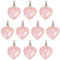 BEEFLYING 10 pezzi Ciondoli a forma di cuore con pietre preziose naturali Ciondoli in quarzo rosa Ciondoli in pietra curativa per la creazione di gioielli Forniture artigianali