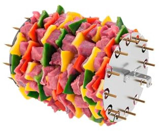 EspetoSul carrusel de Acero Inoxidable para 12 brochetas Carrossel INOX para 12 Espetinhos