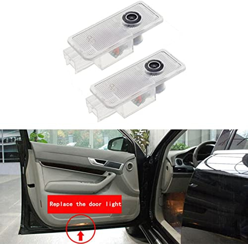 DHCN 2 pieces of LED door lamp for P-eugeot car light 308 408 508 RCZ 1007 3008 206 5008 car decoration accessories