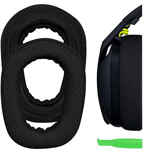 Geekria Comfort Mesh Fabric Ersatz Ohrpolster für Logitech G435 Kopfhörer Ohrpolster, Headset Ohrpolster, Ohrmuscheln Reparaturteile