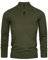 Indicode Herren Gore Pullover aus 80% Baumwolle mit Stehkragen | Strickpullover für Männer Army, S