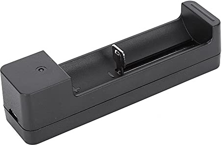 Cámara BatteryCharger Black PC Universal Single Slot USB Cargador de Batería Adaptador LED Carga Inteligente para Li Ion Cell 18650 26650 14500