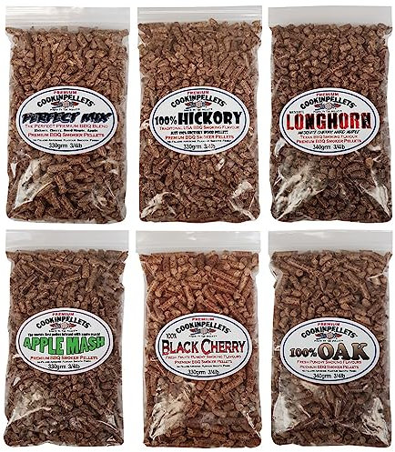 Variety 6 Pack Special - Wood Pellets 330g(3/4lb) for Ninja Woodfire® - Premium Smoker Pellets