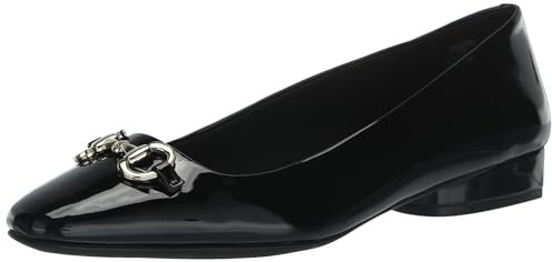 Anne Klein Mocassini da donna con catena CORA, Vernice nera, 38 EU