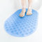 HITSLAM Oval Badewannenmatte rutschfest, 68 x 38 cm Antirutschmatte für Badewanne, Maschinenwaschbar Duschmatte rutschfest mit Saugnäpfen, BPA frei Badematte Schimmelresistent, Blau