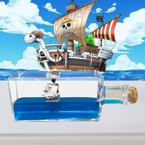 Tuzsocr Bouteille de Derive Fluide Bateau,Bateau de croisière Titanic insubmersible,Black Pearl Pirate Ship,Modèle Fluide de Bateau en Acrylique,pour Ornement de Bureau de décoration (Style 5)