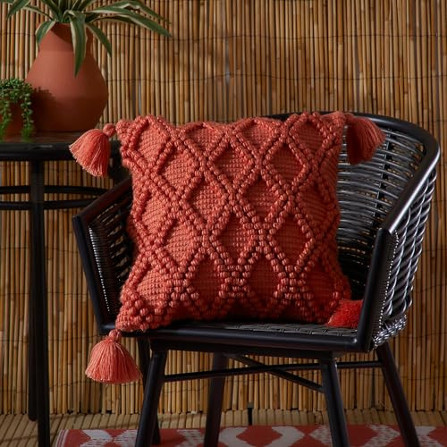 Drift Home - Alda Outdoor - Durable Cushion Cover - 43 x 43cm in Terracotta