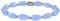 Konplott: Armband Petit Glamour d´Afrique blue; modisches, flexibles Glasperlen-Armband in blau-facettiert, für Damen/Frauen
