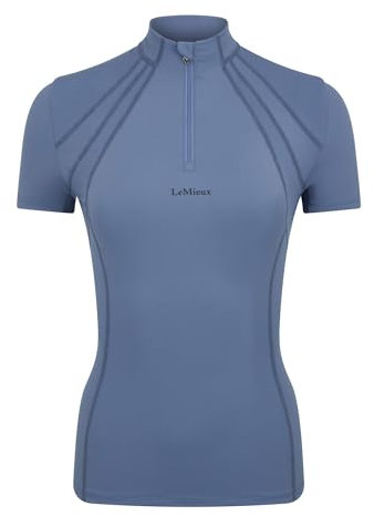 LeMieux Mia Mesh Womens Short Sleeve Base Layer - Ice Blue 12