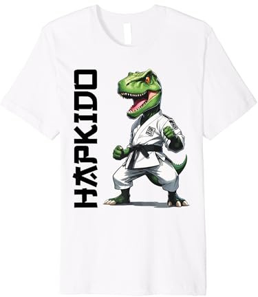 T-Rex Hapkido Dinosaur Fighter Premium T-Shirt