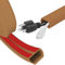 Flexibel Kabelkanal Selbstklebend Kabelschutz Boden - 2 m PVC Flexibler Kabelkanal für 2-4 Kabel, Kabelkanal Boden Flach, Kabelkanal Flexibel für Haus, Büro, Schule, Lager (Braun)
