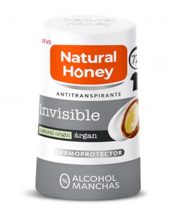 Natural Honey, Soft Care Anti-Transpirant mit Argan, Deodorant Roll-On ohne Alkohol, weicher Schutz gegen schlechte Gerüche, Anti-Flecken-Formel, Duft mit natürlichen Extrakten, 50 ml