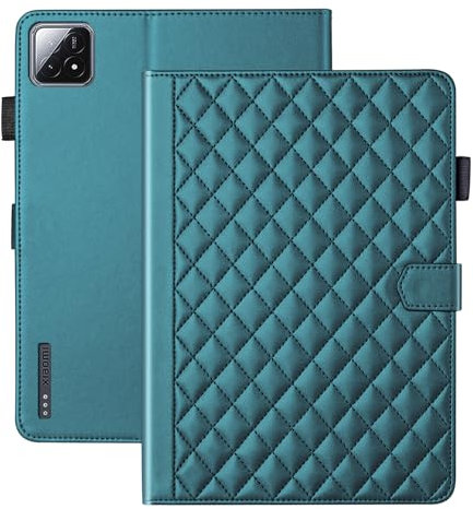 Vaitasy Custodia per Xiaomi Pad 6S Pro 12.4 Pollici 2024 Business Pelle PU Tablet Cover per Xiaomi Pad 6S Pro con Portafolio Supporto Funzione Verde