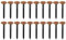 cyclingcolors 3701260895739 CLOUCOVCUIVRE Picture Nails, Copper, 2x30mm