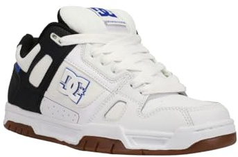 DC STAGXWKW Men's Trainers, White Black Blue, 12.5 UK