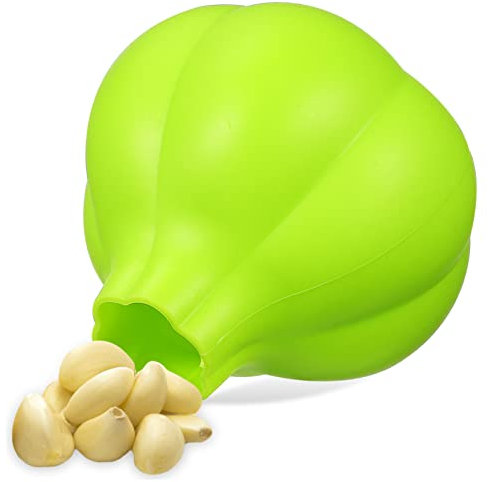 MOLUCKFU Silikon Knoblauchschäler 1 Stück für Zehen, Grün, für Küche