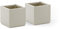Kreher® XL Pflanzkasten Blumenkasten mit strukturierter Oberfläche aus Kunststoff Größen. Top für Garten, Terrasse und Balkon! (2 x Pflanzkasten (schmale Version) in Beige)