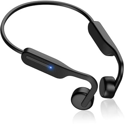 Auriculares de conducción ósea, Auriculares inalámbricos de Oreja Abierta con micrófono, Auriculare Deportivos Impermeables IPX6 Bluetooth 5.3, para Correr, Andar en Bicicleta, Hacer Entrenamiento