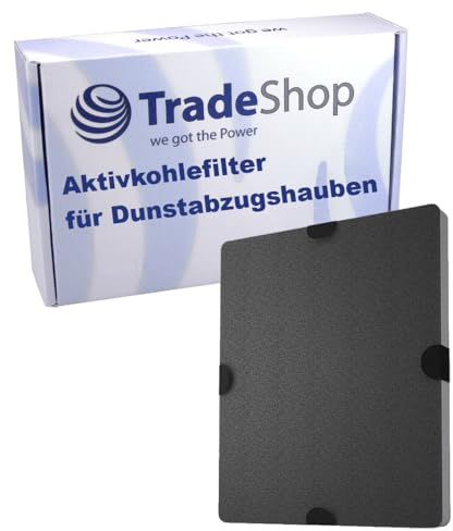 Trade-Shop Aktivkohlefilter kompatibel mit Miele DA 6596 D EXT, DA 6596 W, DA EXT, PUR 60 W, PUR 67 W, PUR 68 W, PUR 90 W, PUR 91 D, PUR 96 D
