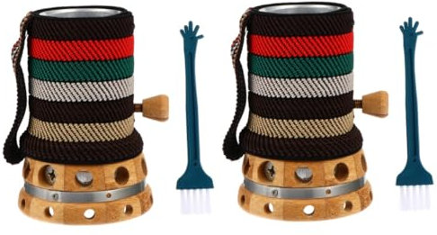 WOFASHPURET 2 Sätze Moxibustion Handheld Moxa Brenner für Körperpflege Vielseitig Einsetzbar für Moxibustion und Massage Direktes Erwärmen Müdigkeitslinderung Sicher Dank Ventil Design