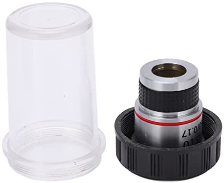 Fafeicy 185 Achromatische Objektive Linsen Klarer Standard -Standard 20mm Faden Biologisches Mikroskop -Objektive Vergrößerung der Hellen Bildgebung mit Breitem Feld Bequemes Handling (4/0.10)