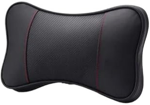 QWWQYDY Nackenkissen Auto Autositz Kopfstütze Auto Sicherheit Kopf Hals Rest Entspannen Kissen Kissen Pad Atmungsaktive Mesh Universal Auto Sitz Hals Kissen(1PCS-Black)
