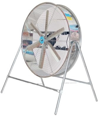 Ventilateur de sol industriel – Grand ventilateur de soufflage à vitesse réglable pour usines et fermes – Circulation d'air robuste pour un refroidissement efficace